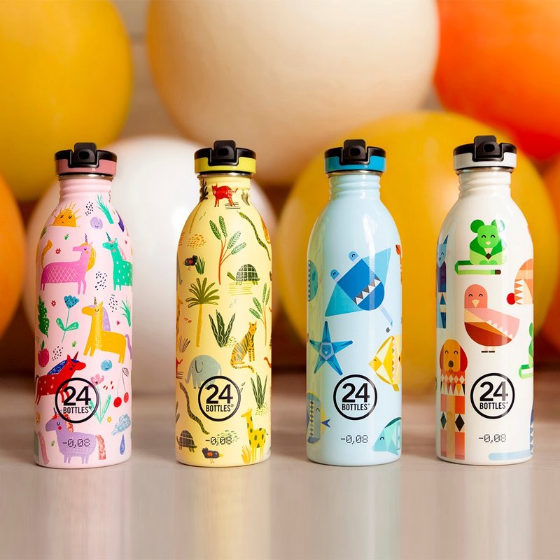 意大利 24Bottles 轻量吸嘴冷水瓶 500ml / 共6款 - 水瓶/水壶 - 不锈钢 