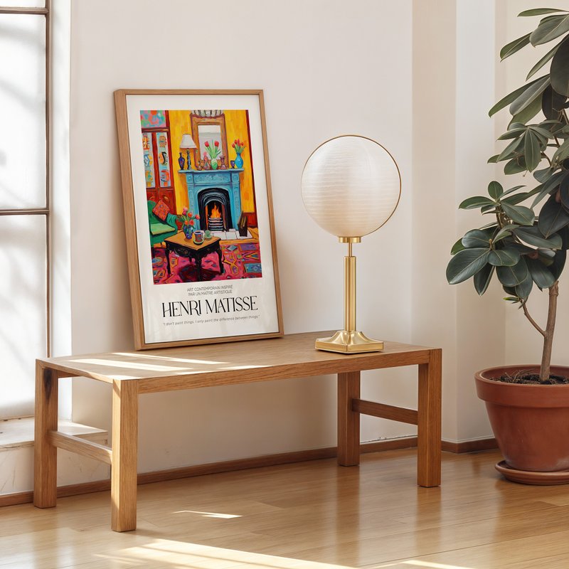 壁炉与红毯之诗 / 马谛斯风格 挂画 画芯 海报 无框画 装饰画 - 海报/装饰画/版画 - 纸 