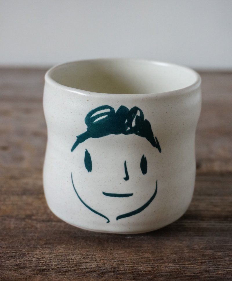 Brut Cake 手作陶器 - 微笑茶杯 ( 无把 ) 260ml-9 - 茶具/茶杯 - 陶 