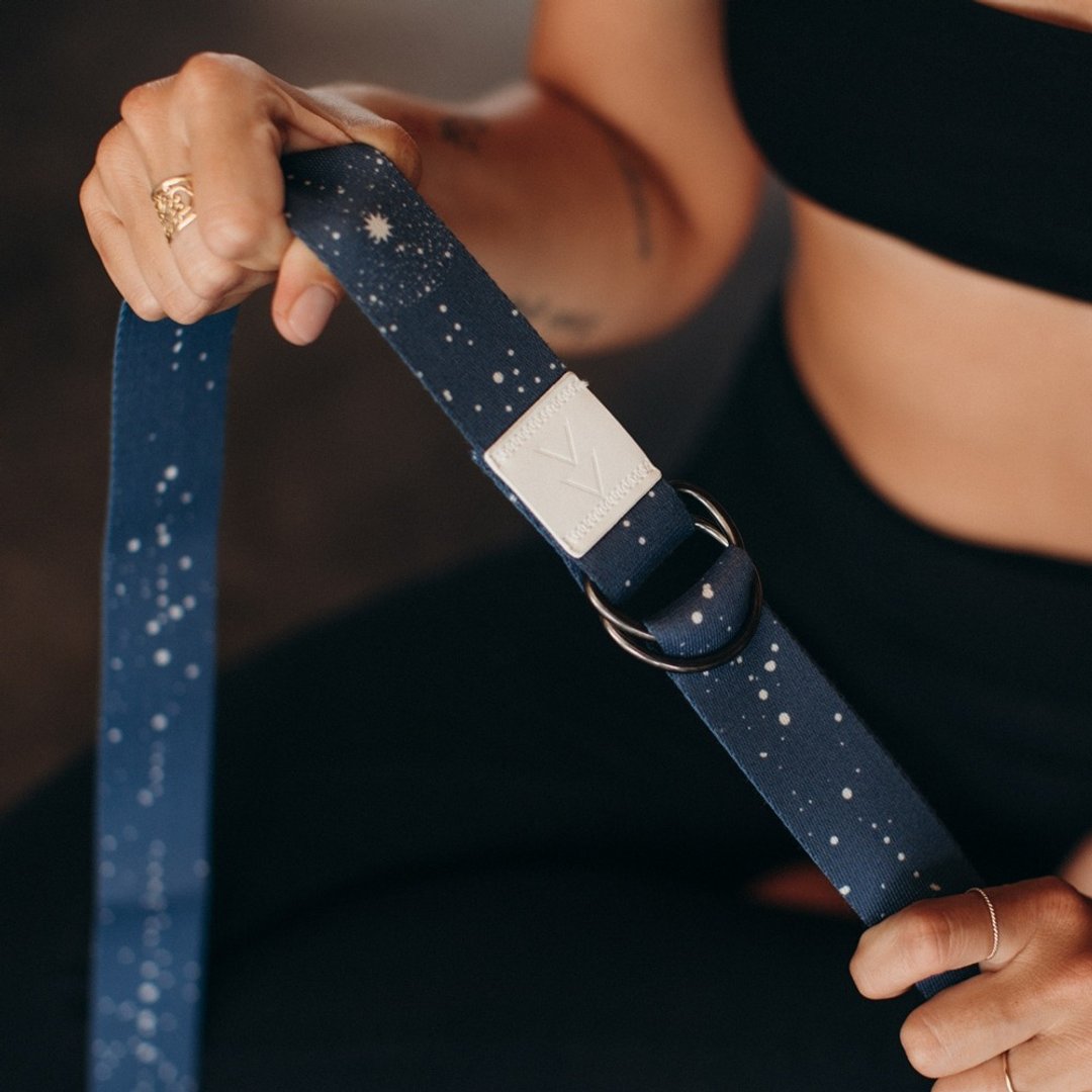 【Yoga Design Lab】Yoga Straps 生态印花瑜珈绳 - Celestial - 运动配件 - 其他材质 蓝色