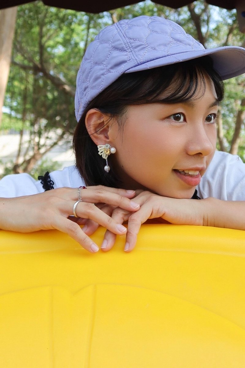 库洛魔法棒 米白 耳环/耳针/耳夹/夹式/耳饰 - 耳环/耳夹 - 其他材质 白色