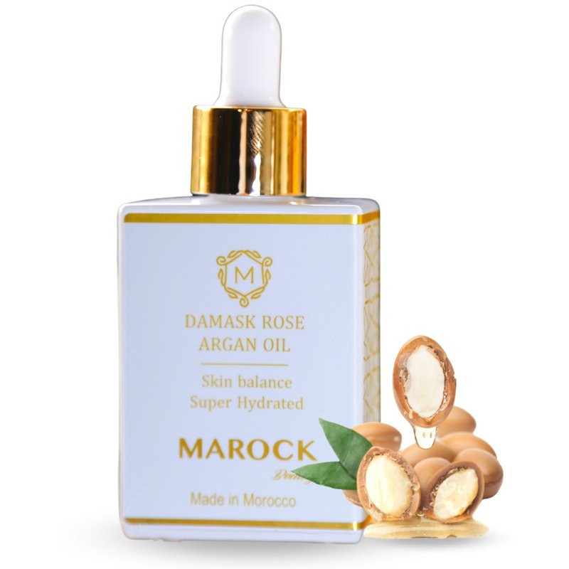 MAROCK - 摩洛哥天然大马士革玫瑰花坚果油 - 精华液/安瓶 - 其他材质 白色