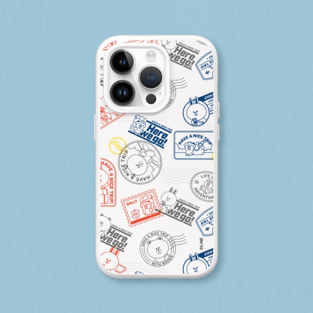 SolidSuit 经典背盖手机壳∣LINE FRIENDS/明信片邮戳 for iPhone - 手机壳/手机套 - 塑料 多色