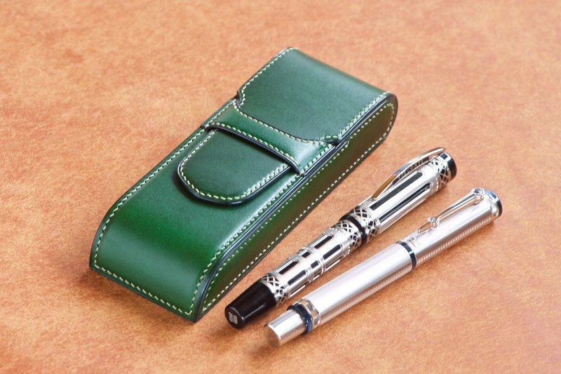 Case for two fountain pens - 铅笔盒/笔袋 - 真皮 