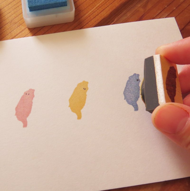 <STAMP> The shape of Taiwan - 印章/印台 - 橡胶 