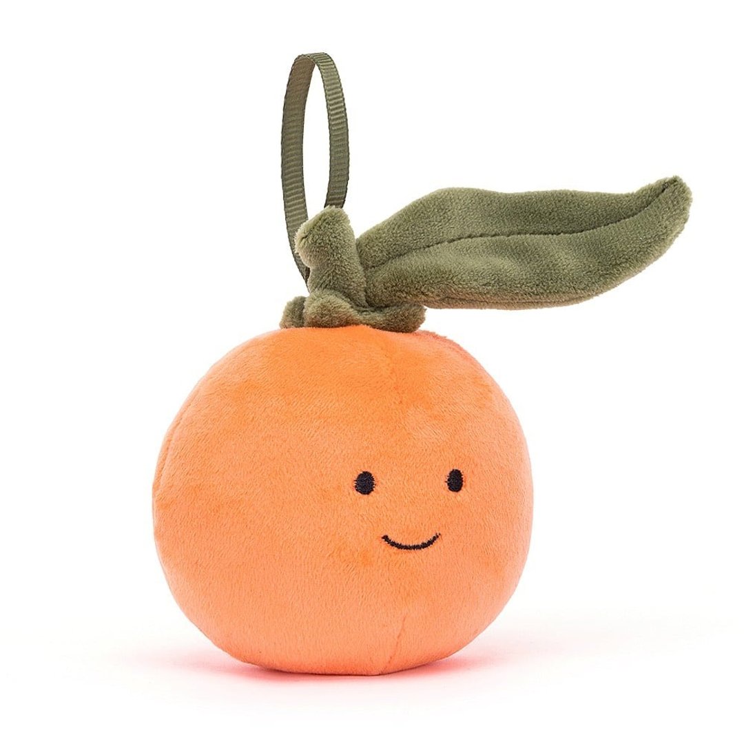 Festive Folly Clementine 柑橘吊饰  大吉大利挂饰 - 吊饰 - 聚酯纤维 橘色