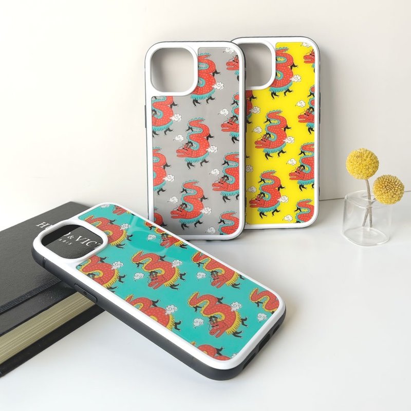 【强化玻璃 iPhone 手机壳】龙跃 - 手机壳/手机套 - 塑料 黄色