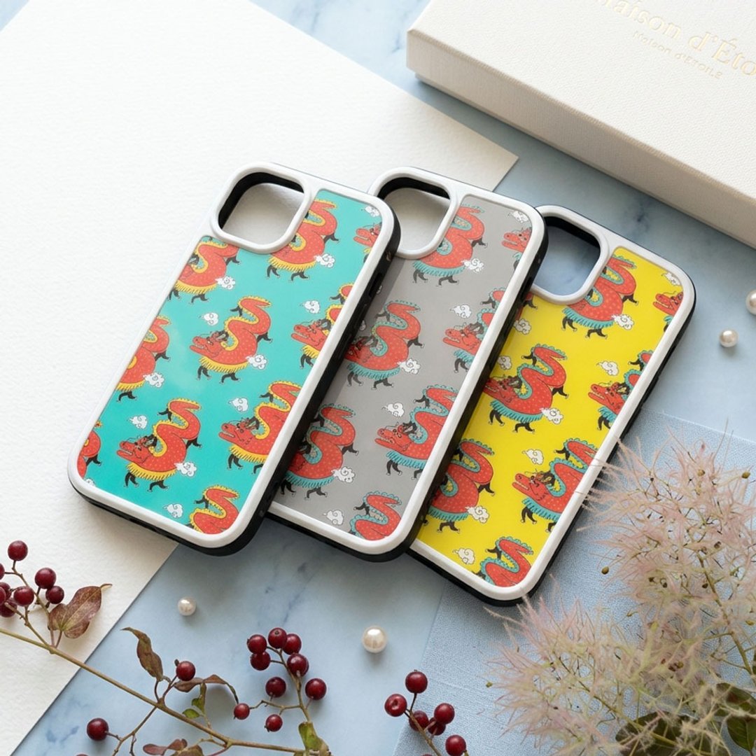 【强化玻璃 iPhone 手机壳】龙跃 - 手机壳/手机套 - 塑料 黄色