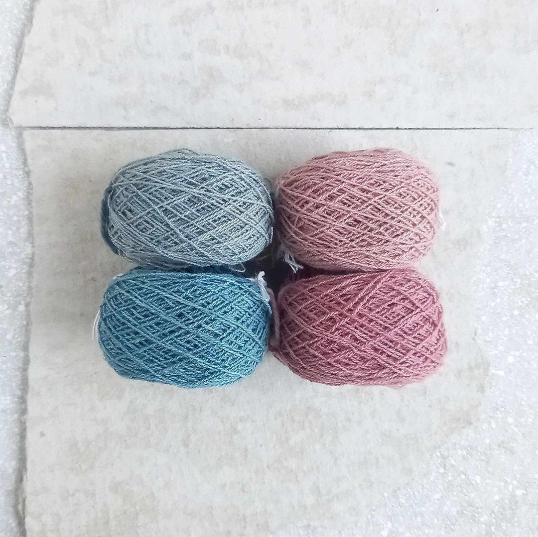 Nuance Colors 80m x 4 种颜色/厚度 0.7mm/植物染色棉线/绣线、刺子线、十字绣、包边、流苏/中性色 - 编织/刺绣/羊毛毡/裁缝 - 棉 多色
