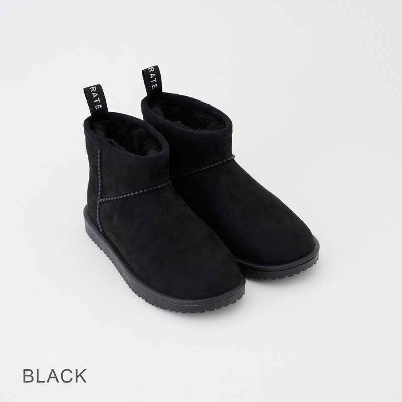 MURPHY（黑色）PVC MOUTON SHOES 羊毛皮风格雨鞋 - 雨鞋/雨靴 - 防水材质 黑色