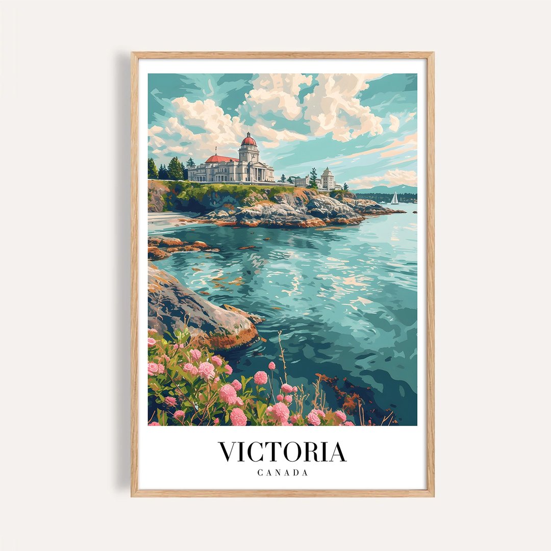 维多利亚海湾 Victoria Coastal / 城市景观插画海报 挂画 - 海报/装饰画/版画 - 纸 