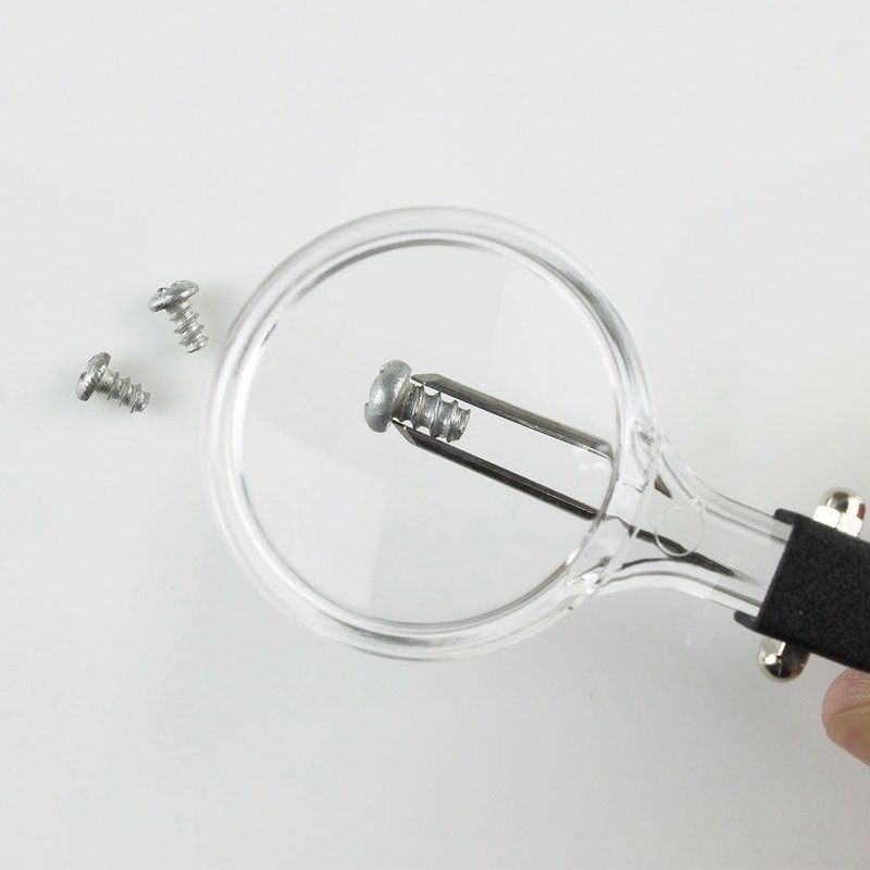 (3入超值组) 4x/12.2D/30mm 台湾制不锈钢镊子型放大镜【AT001】 - 零件/散装材料/工具 - 其他材质 黑色