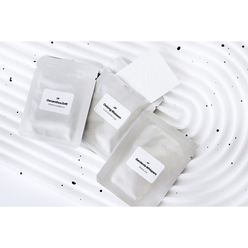 【试香】香氛试闻片 一组三入(香味请填备注) - 香薰/精油/线香 - 纸 白色