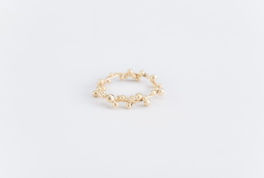 First Frost Ring - 戒指 - 纯银 金色