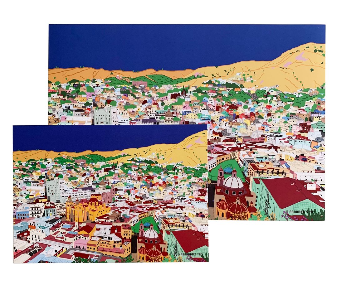 墨西哥瓜纳华托海报 - 海报/装饰画/版画 - 纸 蓝色
