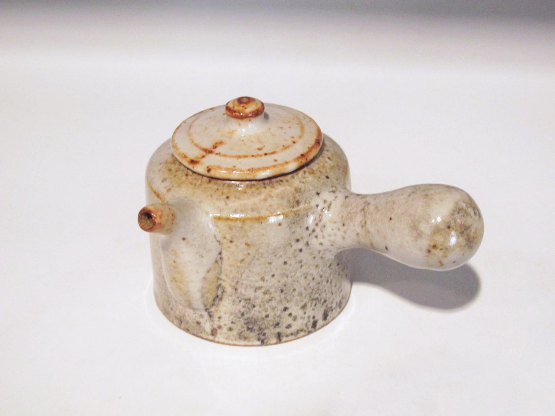 志野侧把茶壶 - 茶具/茶杯 - 陶 卡其色