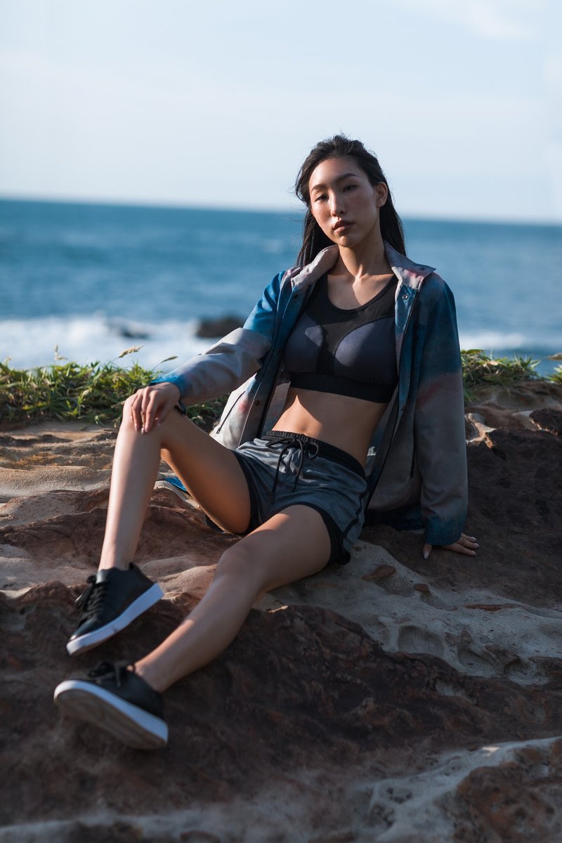 迷彩运动短裤 - 女装短裤 - 其他材质 灰色