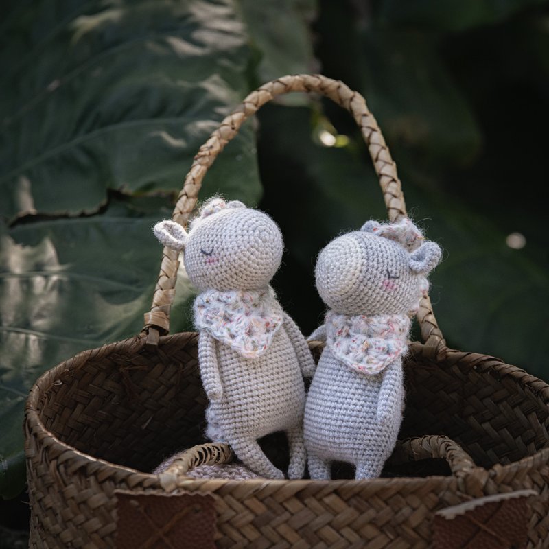 晚安小马 (约14.5厘米)-专为新生儿宝宝打造的手工玩偶 - 玩具/玩偶 - 羊毛 