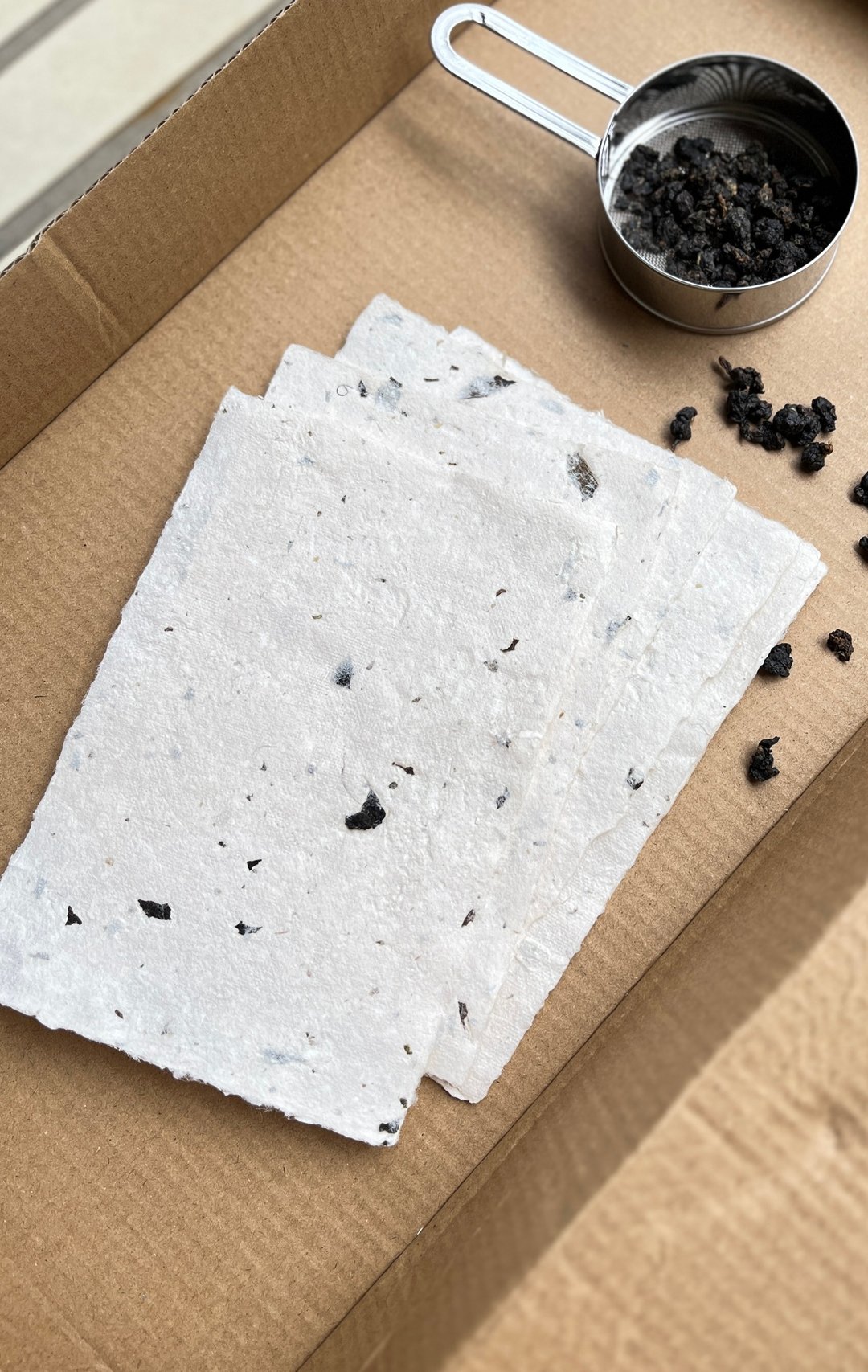 日式和风轻薄款手抄纸_蜜香红茶茶叶(每份5张) - 卡片/明信片 - 纸 