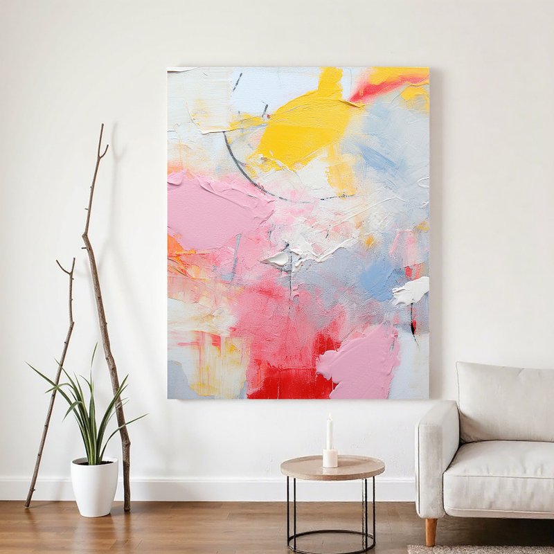 10080抽象画-无框画 | 装饰画 | 油画 | 挂画 | 室内设计 |入厝礼 - 海报/装饰画/版画 - 其他材质 多色