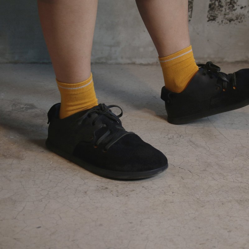 Captain's Call 01中性款男女短直角棉袜子 - 袜子 - 棉．麻 橘色