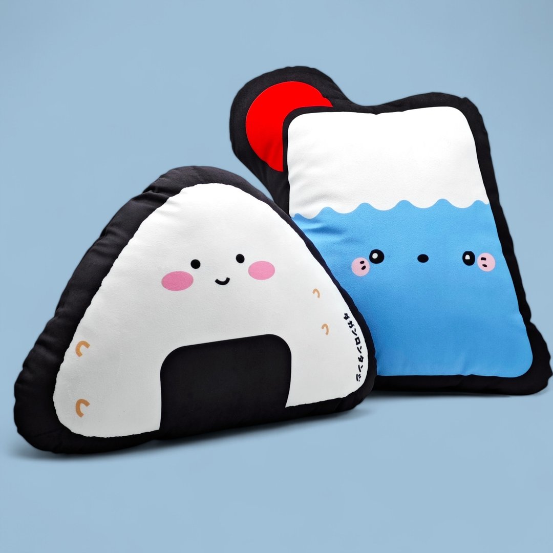 【达冈隆探吉】富士山 饭团造型抱枕 - 枕头/抱枕 - 其他材质 
