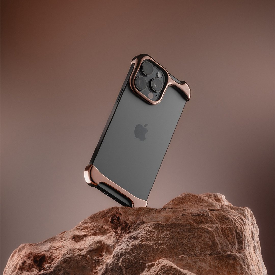 ARC | Arc Pulse iPhone 16 Pro 手机壳 玫瑰铜 - 手机壳/手机套 - 铝合金 金色
