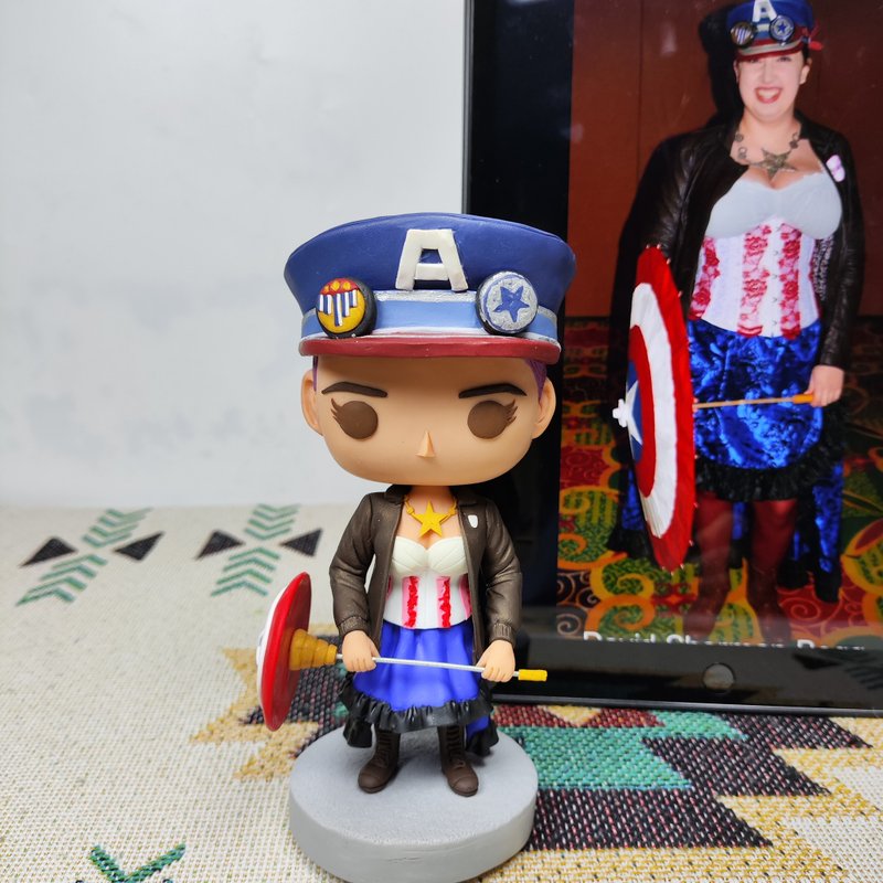 纯手工定制美国Funko Pop 自画肖像公仔娃娃男朋友老公生日礼物 - 玩偶/公仔 - 粘土 多色