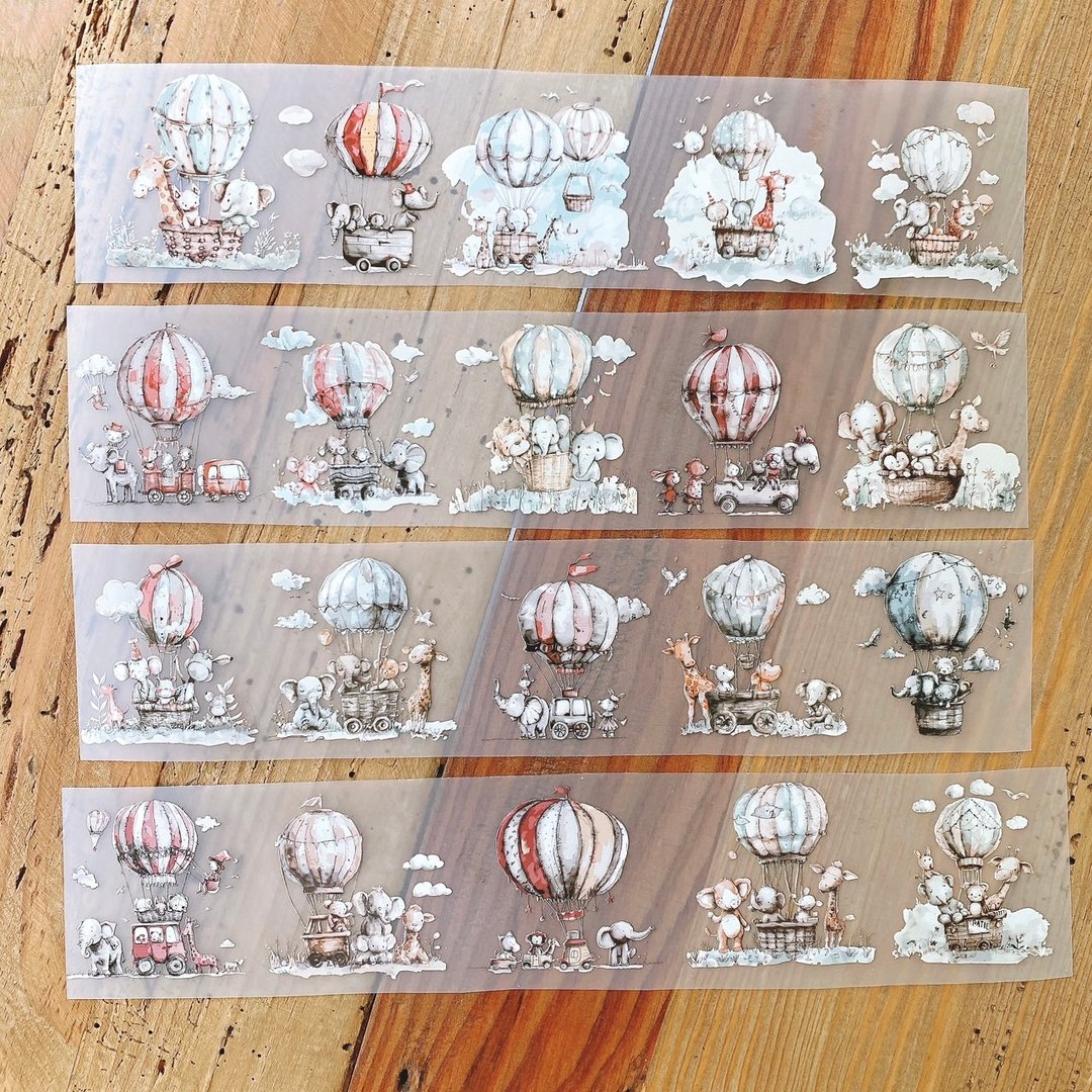 气球嘉年华 雾面PET胶带 - 纸胶带 - 塑料 