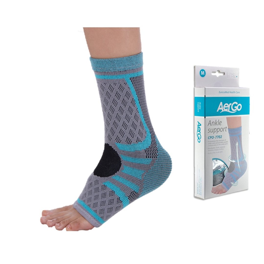 【EuniceMed】AerGo 针织护踝 脚踝关节保护 立体缇花针织 7702 - 运动配件 - 其他材质 绿色