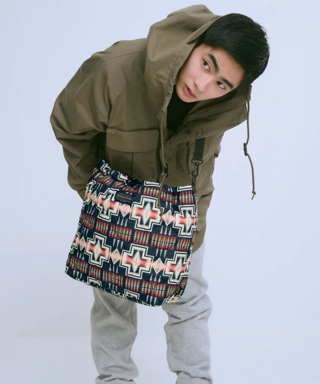 【热门预购】PENDLETON × KiU LMITIED ITEM 束口托特包 K482 - 侧背包/斜挎包 - 其他人造纤维 