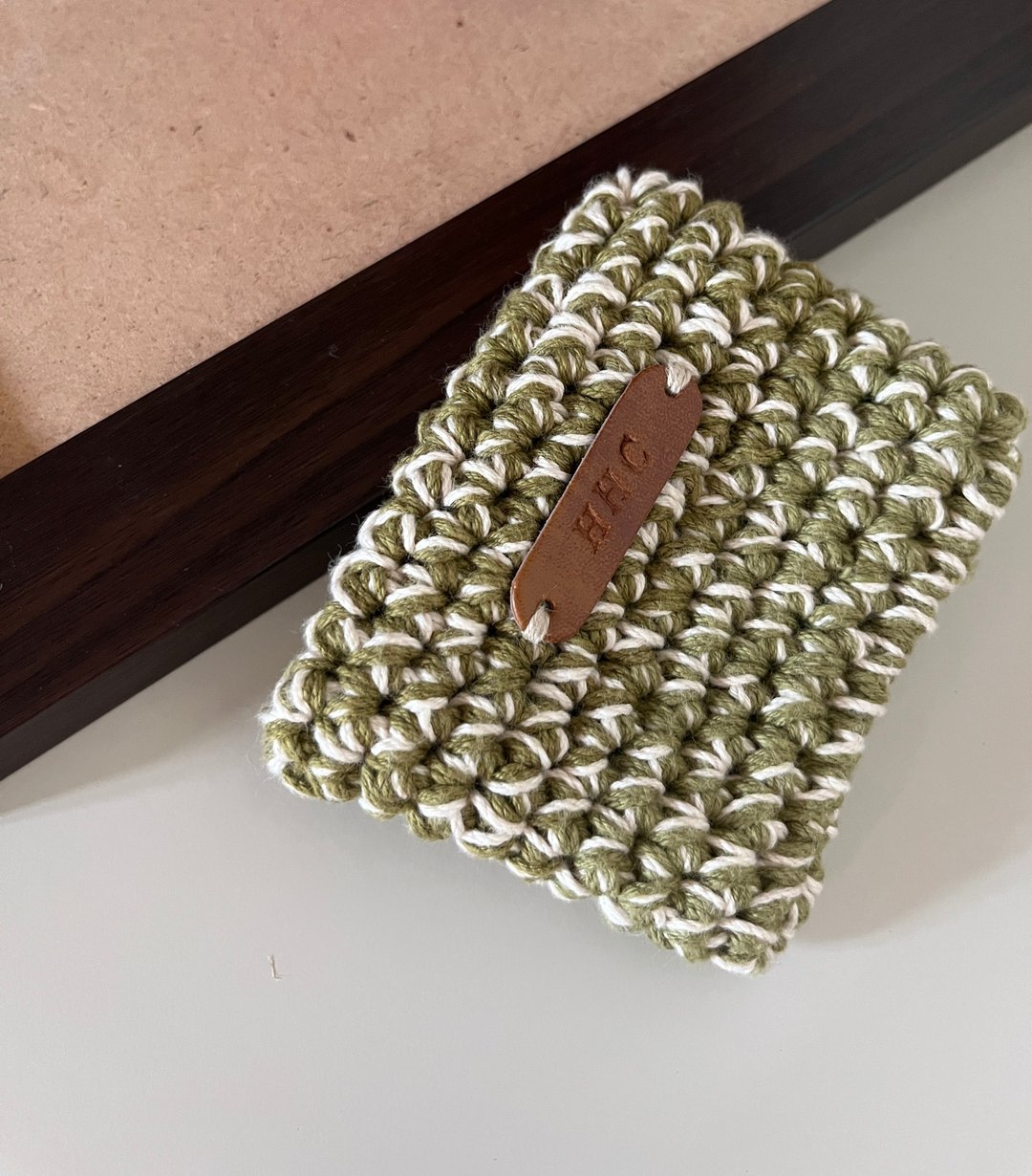 抹茶饼干 ㅣ 手织零钱包/卡套 - 零钱包 - 棉 绿色