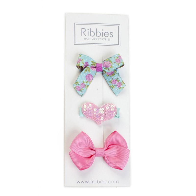 英国Ribbies 综合缎带3入组-Nora - 发饰 - 聚酯纤维 