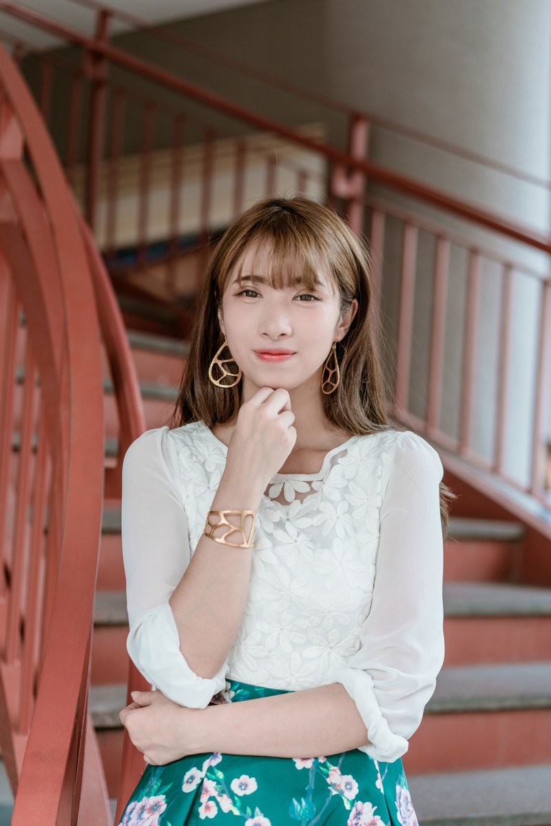 湖光树影缕空耳环 / 日制18K金(可选耳针或耳夹) - 耳环/耳夹 - 其他金属 金色