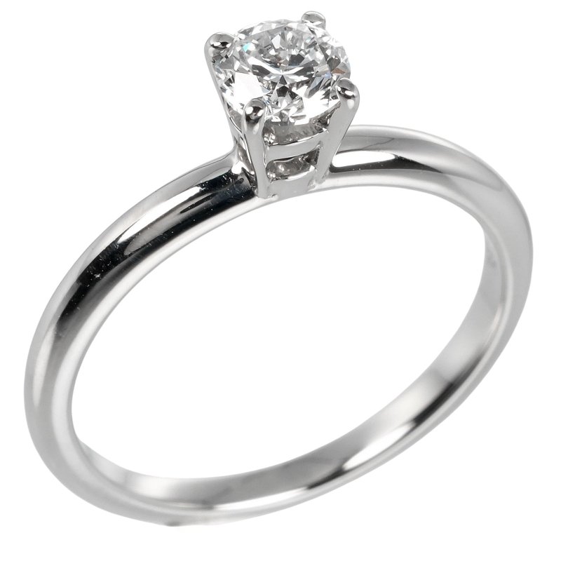 [日本直送] BVLGARI Roma Amor 5号戒指 0.30ct VS1/H/2EX/VG Pt950 钻石 [二手] - 戒指 - 贵金属 银色