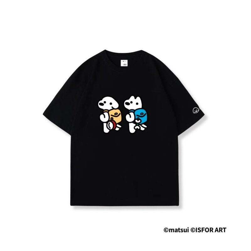 matusi DOGS 台湾限定 T 恤 - 郊游款限定双入组 - 男装上衣/T 恤 - 棉．麻 白色