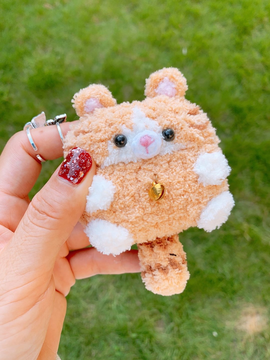 可爱手工原创猫咪耳机套钩织女生礼物耳机套苹果无线耳机AirPods - 手机壳/手机套 - 棉 