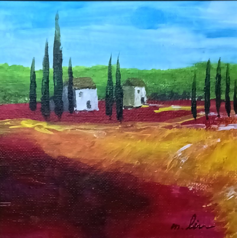 田野间的静谧光影  原创油画 独一无二 立即拥有 - 海报/装饰画/版画 - 棉．麻 