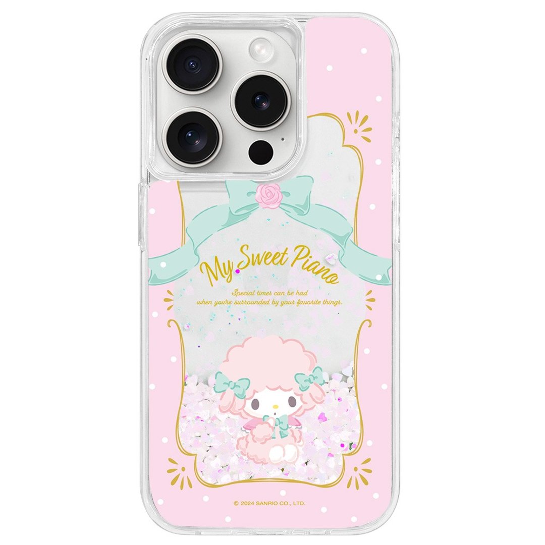 彼安诺 彼安诺公主 爱心流沙 防摔壳 iPhone 16 15 14 13 Pro Max - 手机壳/手机套 - 环保材料 