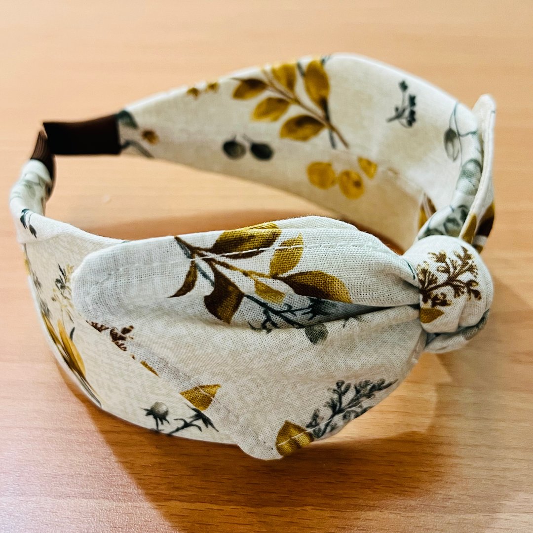 MOYA 宽版手工发箍 草本系 - 发饰 - 棉 蓝色