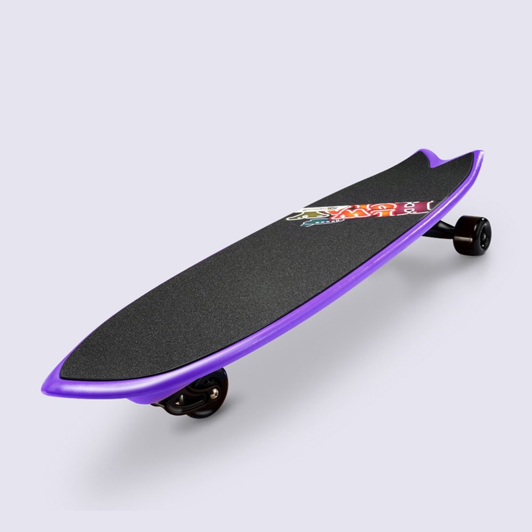 三轮冲浪滑板 SURF SKATE(惊艳紫) 附背袋 极限运动 滑板 - 运动/健身用品 - 其他材质 紫色