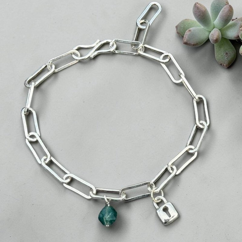 情人节礼物 生日礼物 纯银手链 金工手链 DIY 文化币 - 银锁 - 金工/饰品 - 纯银 