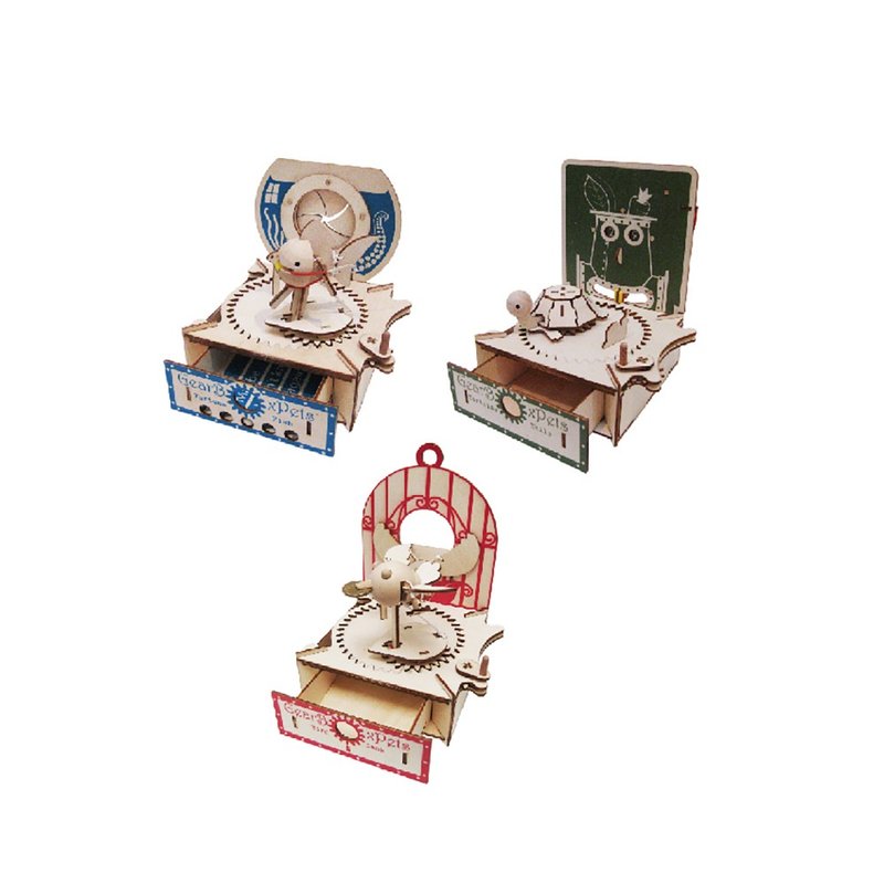 【 DIY 手作】鱼儿抽签筒/乌龟计数器/鸟儿存钱筒 - 木工/竹艺/纸艺 - 木头 多色