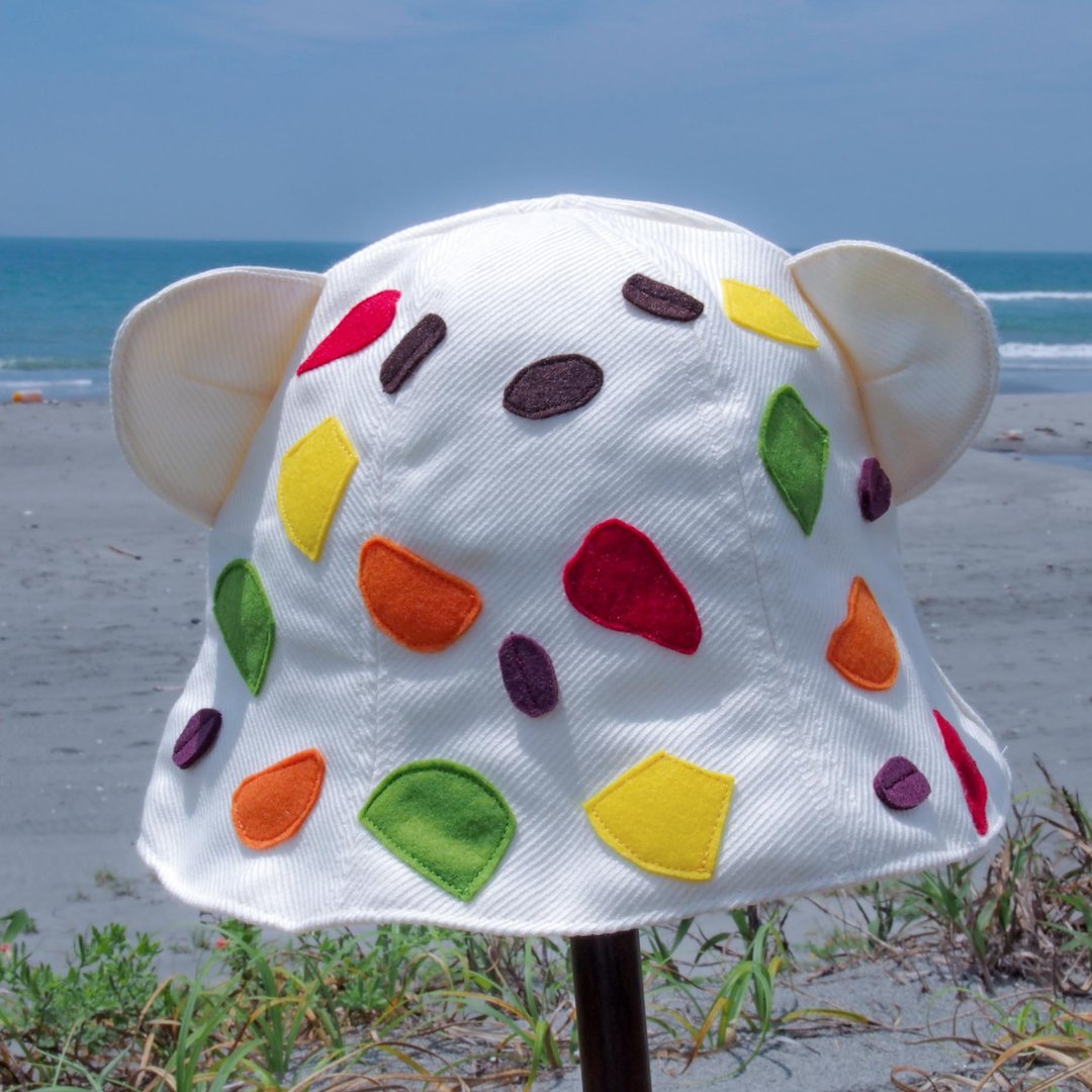 [Animal Hat] White Bear Hat for Adults - 帽子 - 棉 白色
