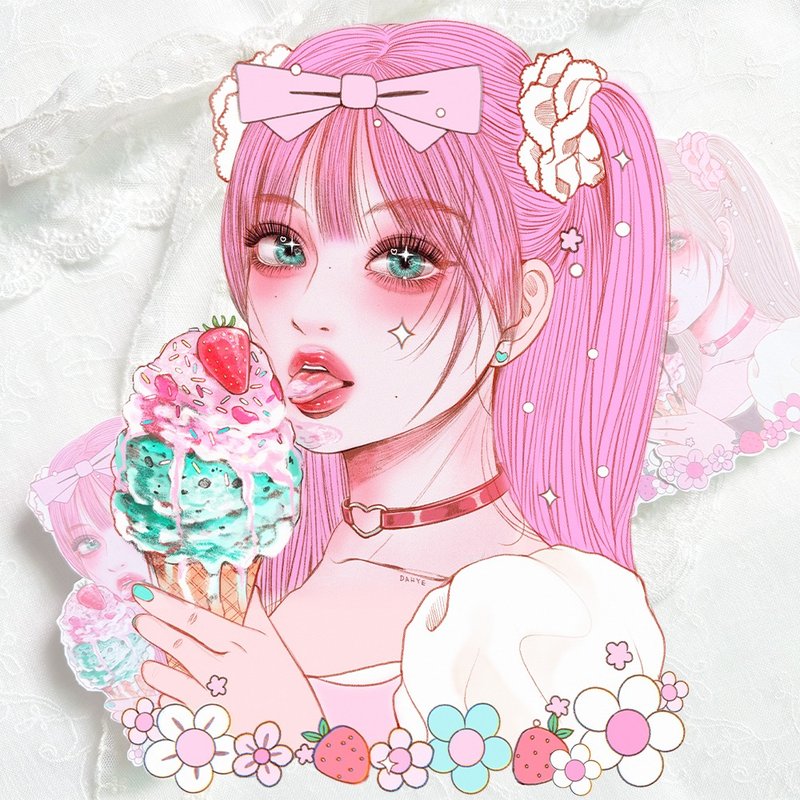 cherie 贴纸 - 贴纸 - 纸 多色