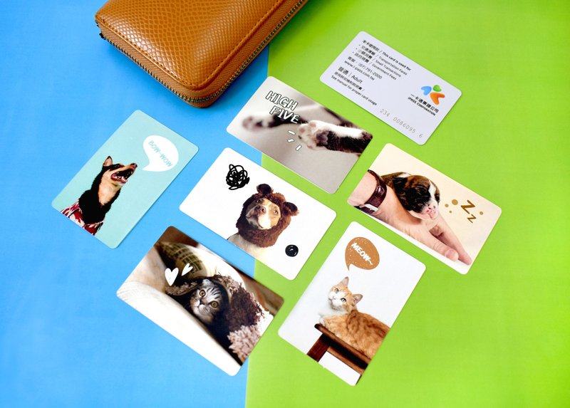 票卡装饰贴纸-俏皮动物款 - 贴纸 - 防水材质 多色