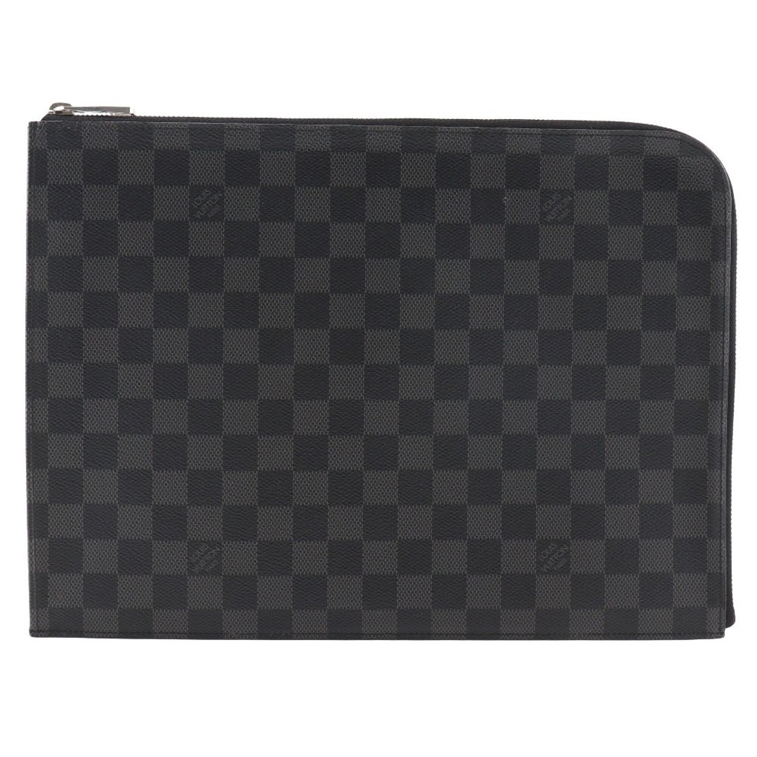 [日本直送] Louis Vuitton Pochette Jour GM 手拿包 N41501 Damier Graphite 黑色 男款 [二手] - 手拿包 - 人造皮革 黑色