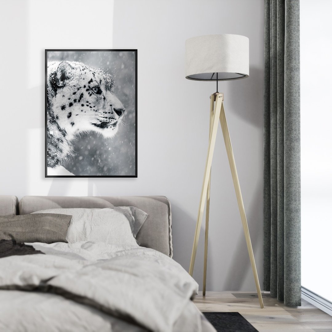 坚持 – 雪豹/画/动物/相框/走廊/哪里买画/客厅挂画/挂画/布置 - 海报/装饰画/版画 - 其他材质 多色