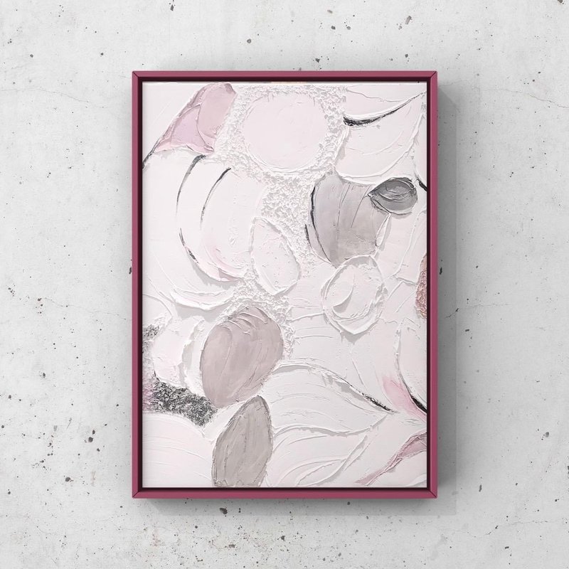 活动画  侘寂风肌理画 周一到周日皆可预约  【一人成团】 - 插画/绘画/写字 - 棉．麻 