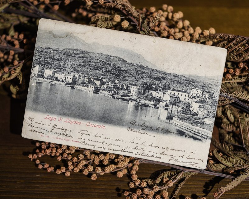 法国 邮戳邮票老明信片 - 卡片/明信片 - 纸 